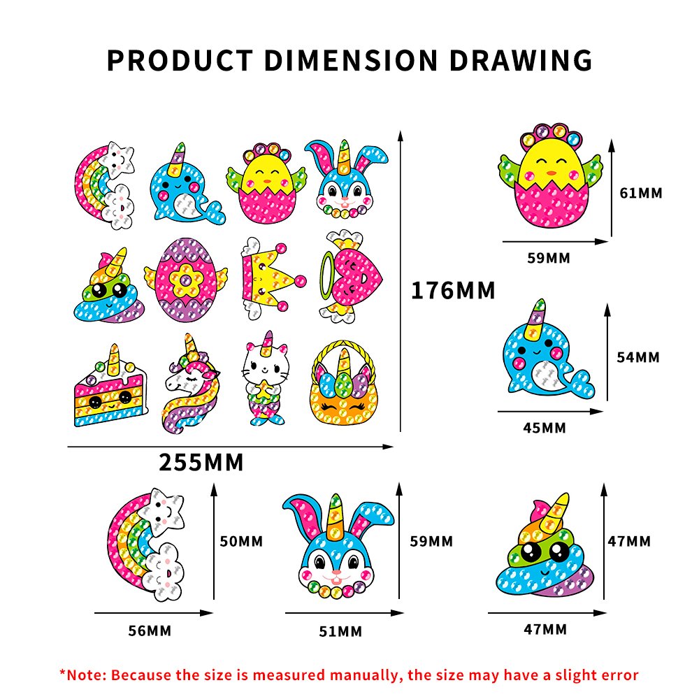 Hot Selling Art Crafts Animal Children 5D Diy Diamond Painting Stickers Kits for Kids