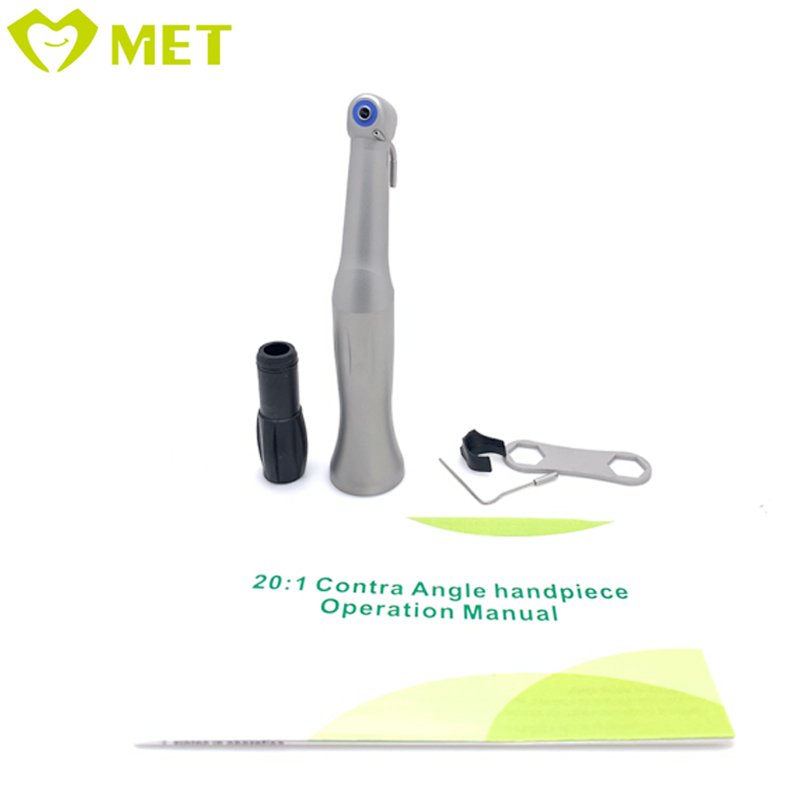 Meite medical Dental supply N-s-k Dental implant fiber optic handpiece 20:1 air turbine motor low speed contra angle reduction