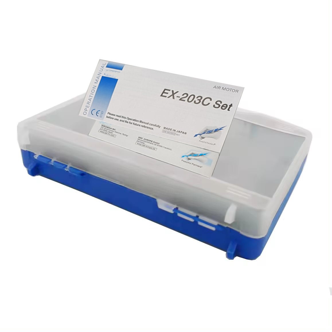Dental Panamax Set External Low Speed Straight Handpiece Air Motor EX203C Tube Ceramic Cartridge Dental High Speed Turbine Kit