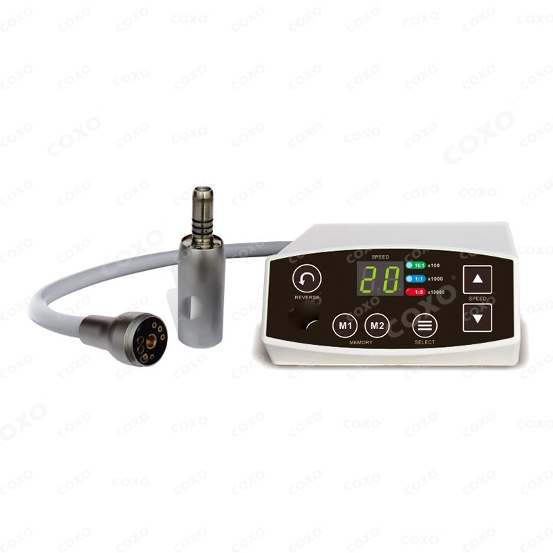 COXO C-PUMA Dental Electrical Motor 16:1 / 1:1 / 1:5 Led Electric Handpiece Dental Brushless Micromotor For Polishing