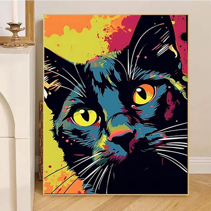 Cat diamond dot painting Animal 5d diy diamond painting accessories Home Wall Decor