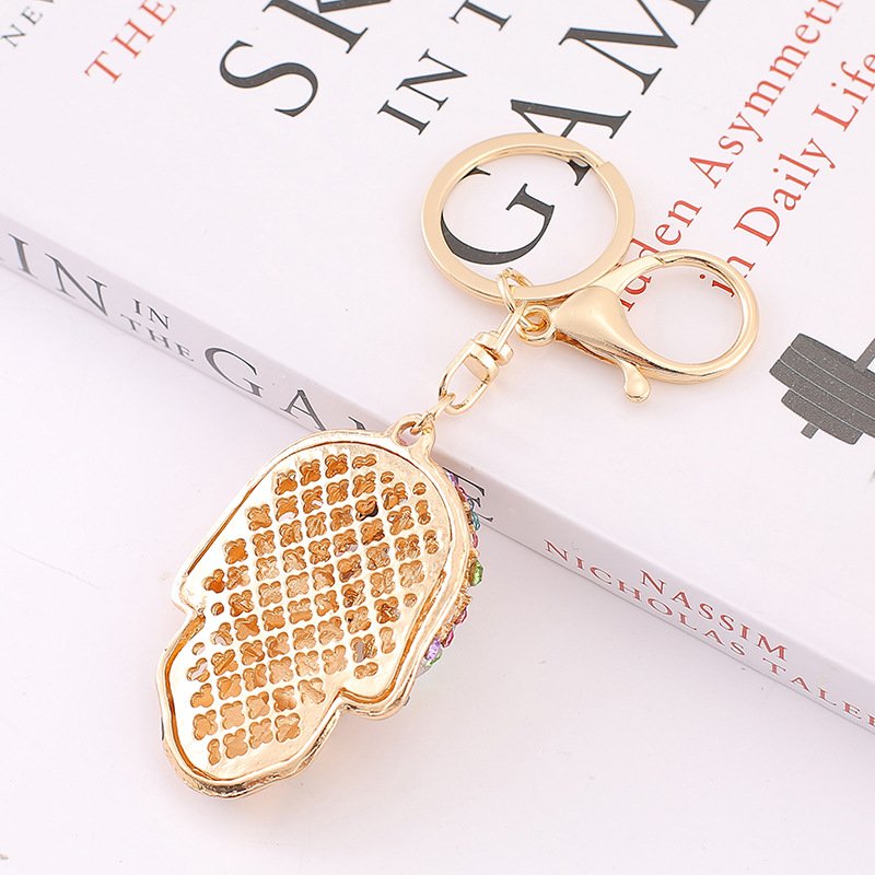 Skull Key Keychains 3D Creative Novelty Blings Crystal Skull Animal Keyrings for Women Girl Charm Purse Handbag Gift