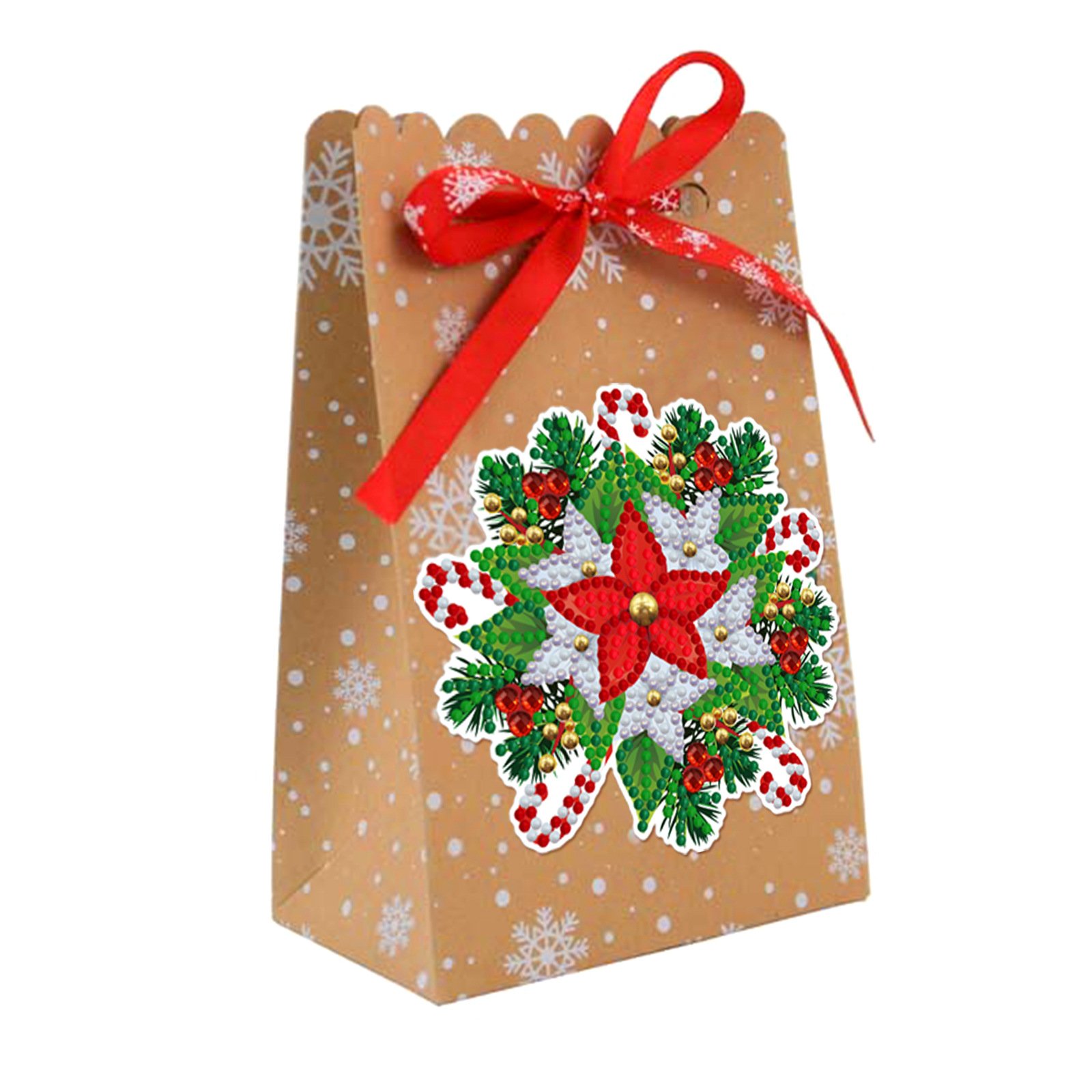 LS 8pieces Diamond Painting paper candy bag Christmas decoration painting dot Diamond painting gift