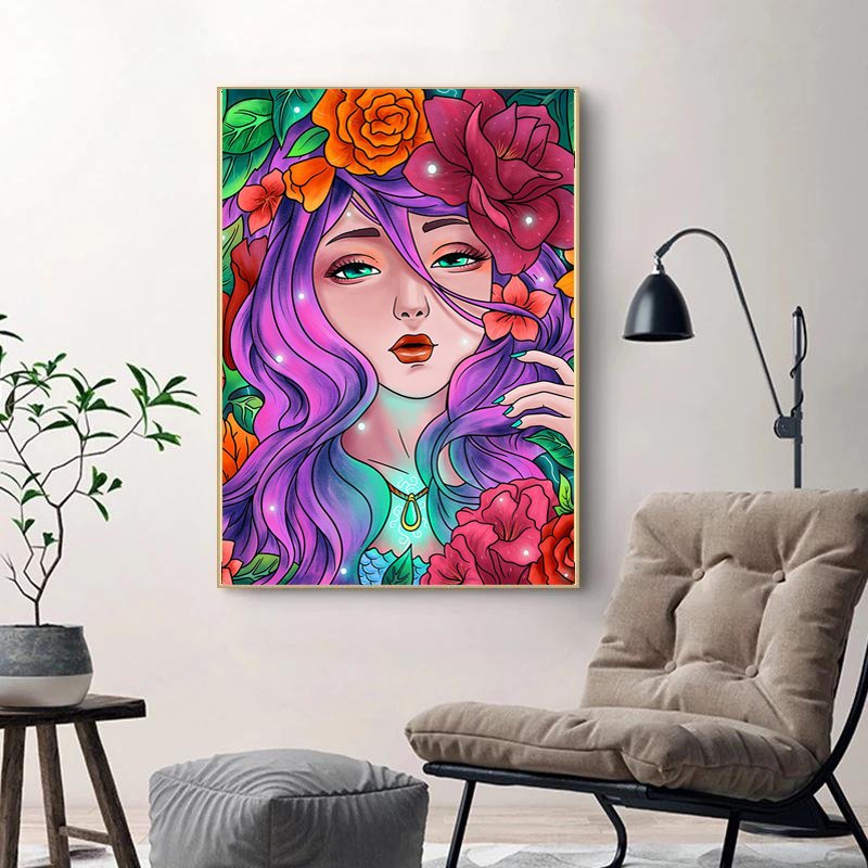 DM-110 5D DIY Custom Diamond Painting Full Square Resin Drill for adults and kids