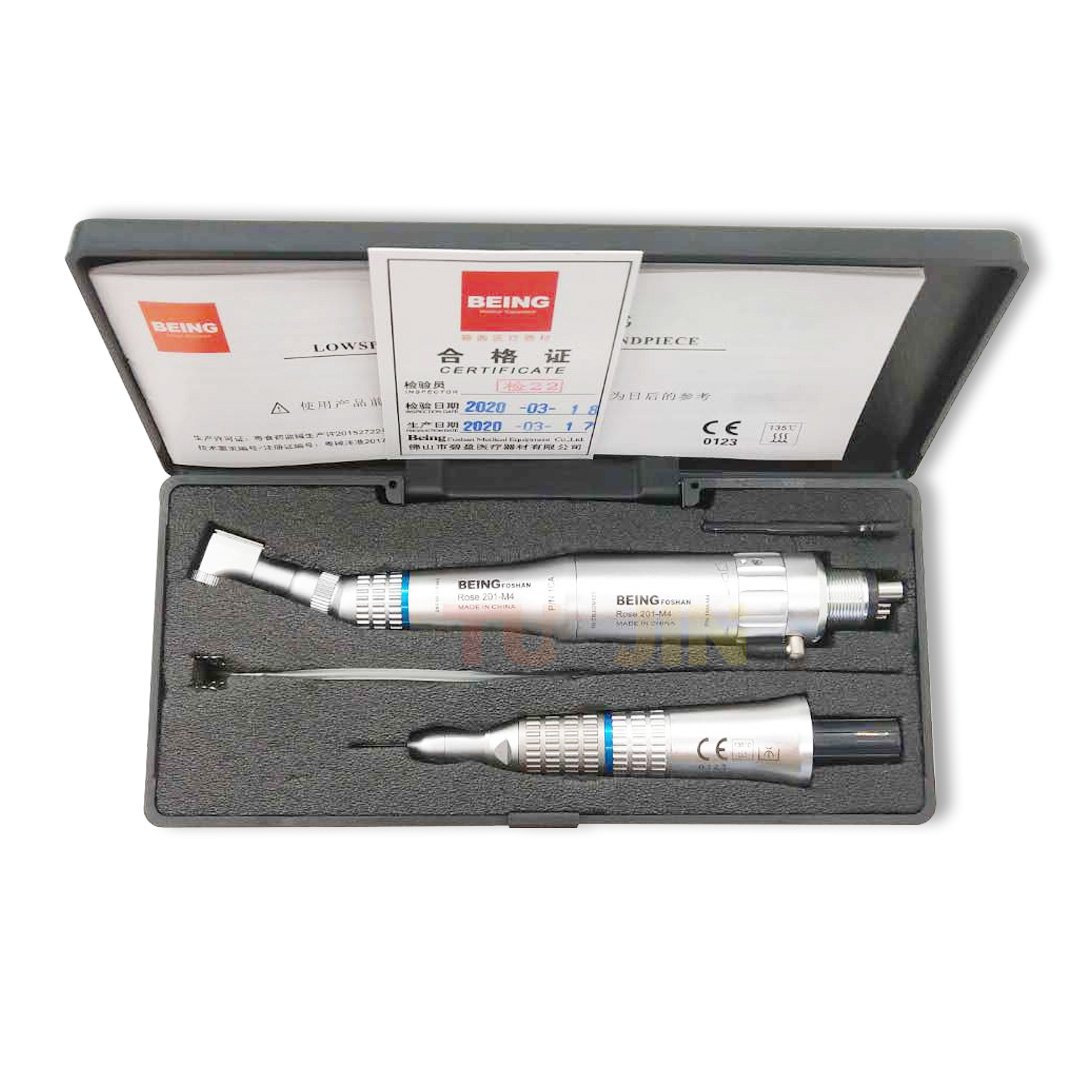 BEING Rose 201 Dental Low Speed Snap Contra Angle Handpiece Electric Micromotor Polishing Brush Tools For Dentist Material