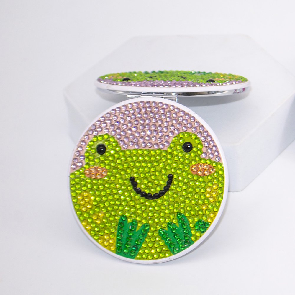 DIY Special Shaped Diamond Painting Mini Makeup Mirror Diamond Embroidery Cross Stitch Mini Mirror For Girls