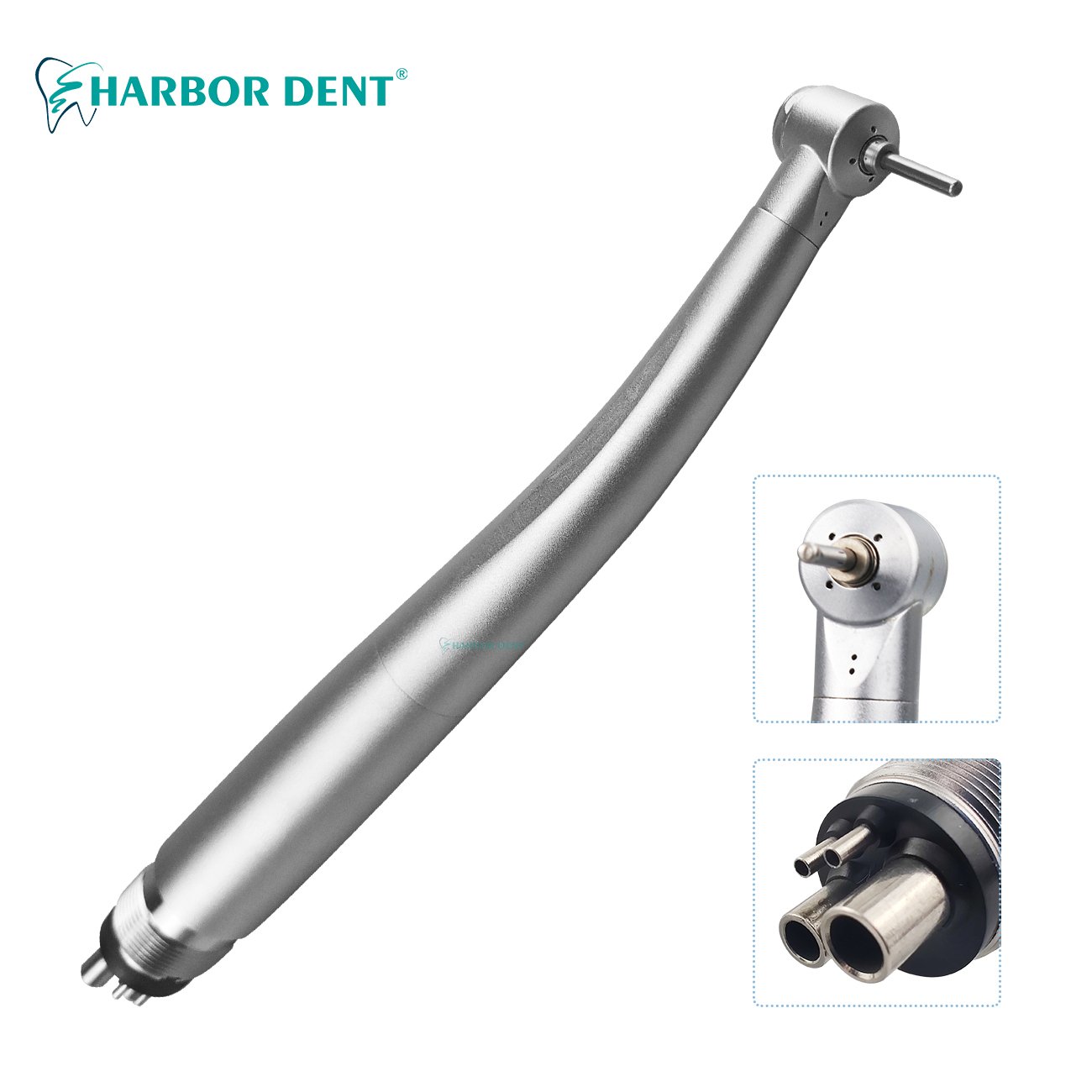 Push Type Antisuction 2 Holes Children Single Water Spray Push Button Air Turbine Dental High Speed Handpiece Without Led Light