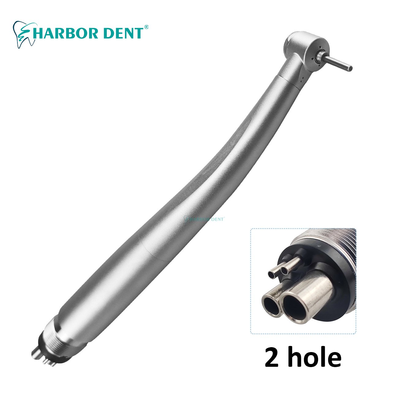 Push Type Antisuction 2 Holes Children Single Water Spray Push Button Air Turbine Dental High Speed Handpiece Without Led Light
