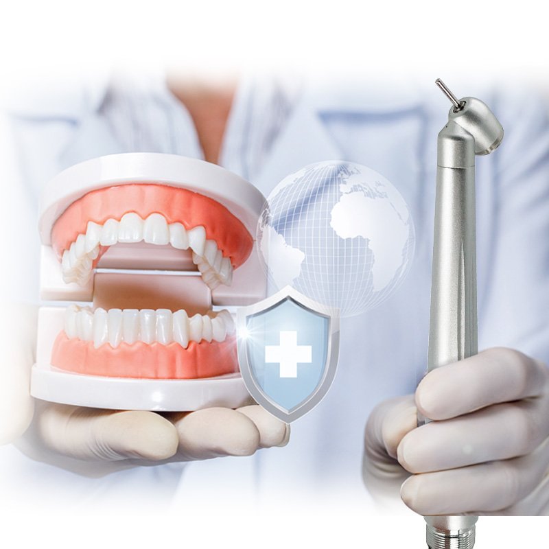 High-speed electric dental handpieces 45 degree angle head dental handpieces Straight handle professional dental handpieces