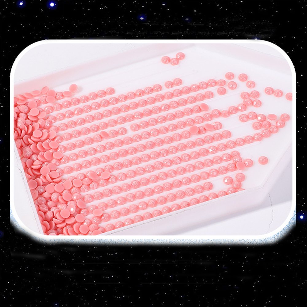 DMC 447 Colors DIY Stone Round Square Glitter Sparkling Beads Fairy Dust Drills for Diamond Painting