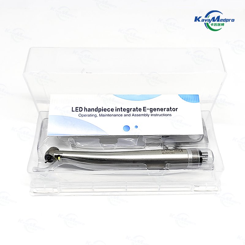 Dental Turbine Electric Autoclavable Single Water Spray Push Button Led Generator High Speed Dental Handpiece