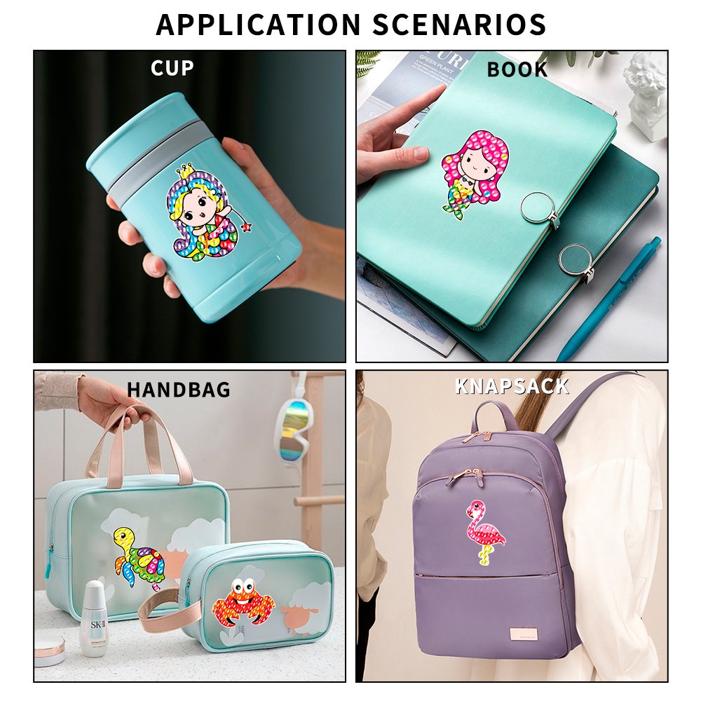 DIY Children's Diamond Painting Animal and Marine Life Leisure Handdrawn Diamond Painting Diamond stickers