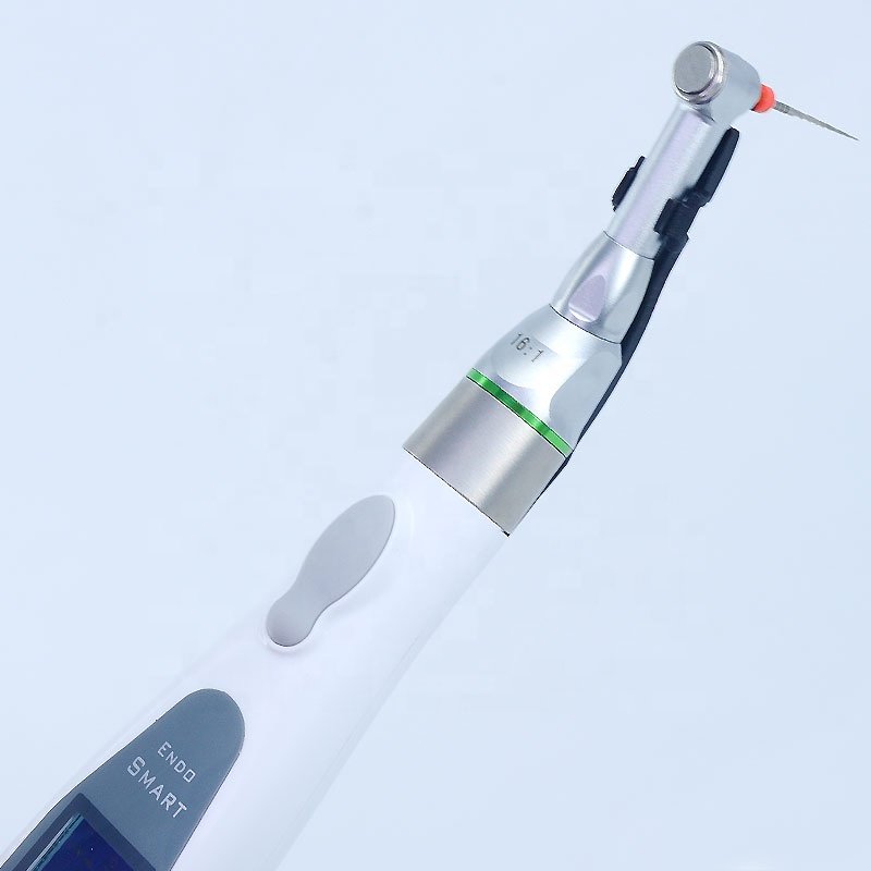 Dental LED endo motor with contra angle endodontic treatment handpiece with reciprocating function