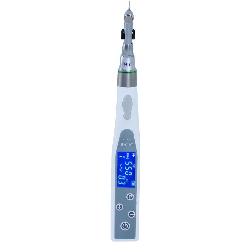 Dental LED endo motor with contra angle endodontic treatment handpiece with reciprocating function