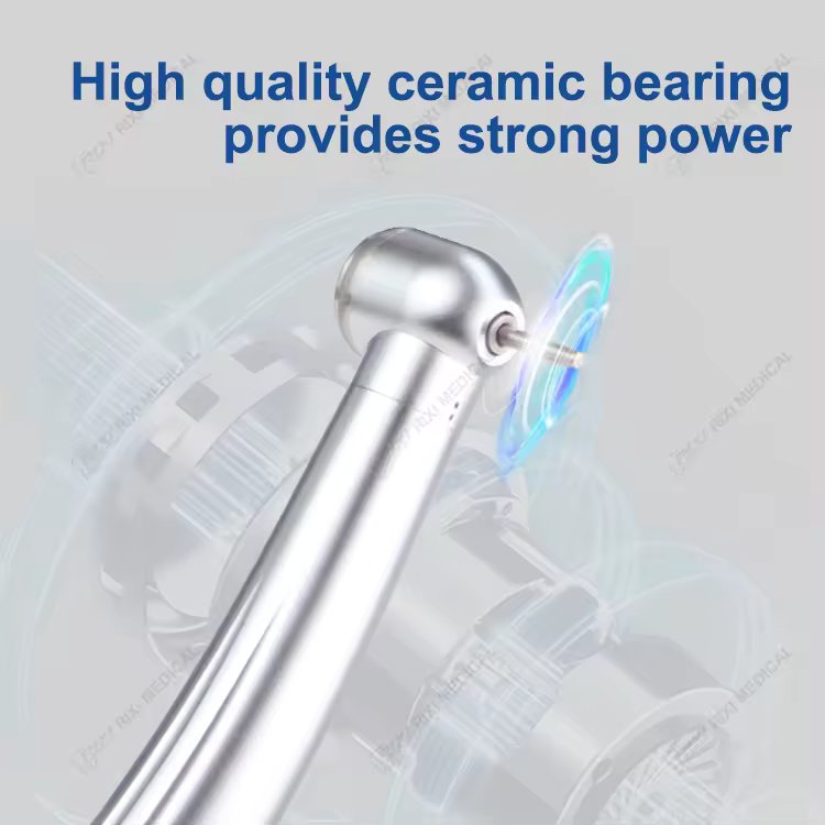 New Design Shadowless High-speed Dental Handpiece Construction Turbine Electric Power Source with Steel Metal Ce Push Botton