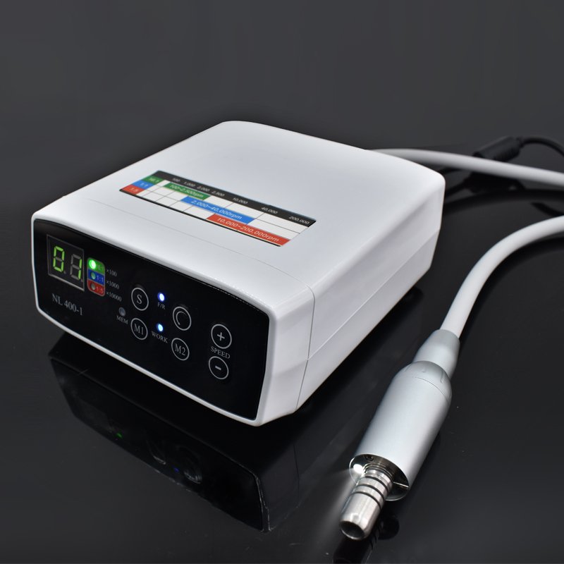 Dental Electric Motor Brushless Motor with E Type LED Handle Internal Spray Micromotor Fit for 1:1/1:5 Contra Angle