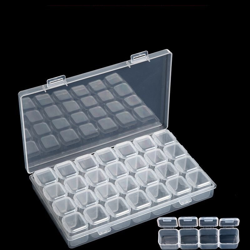 28 56 Grids Diamond Painting Beads Bottles Diamond Painting Storage Box Diamond Painting Storage Case Container