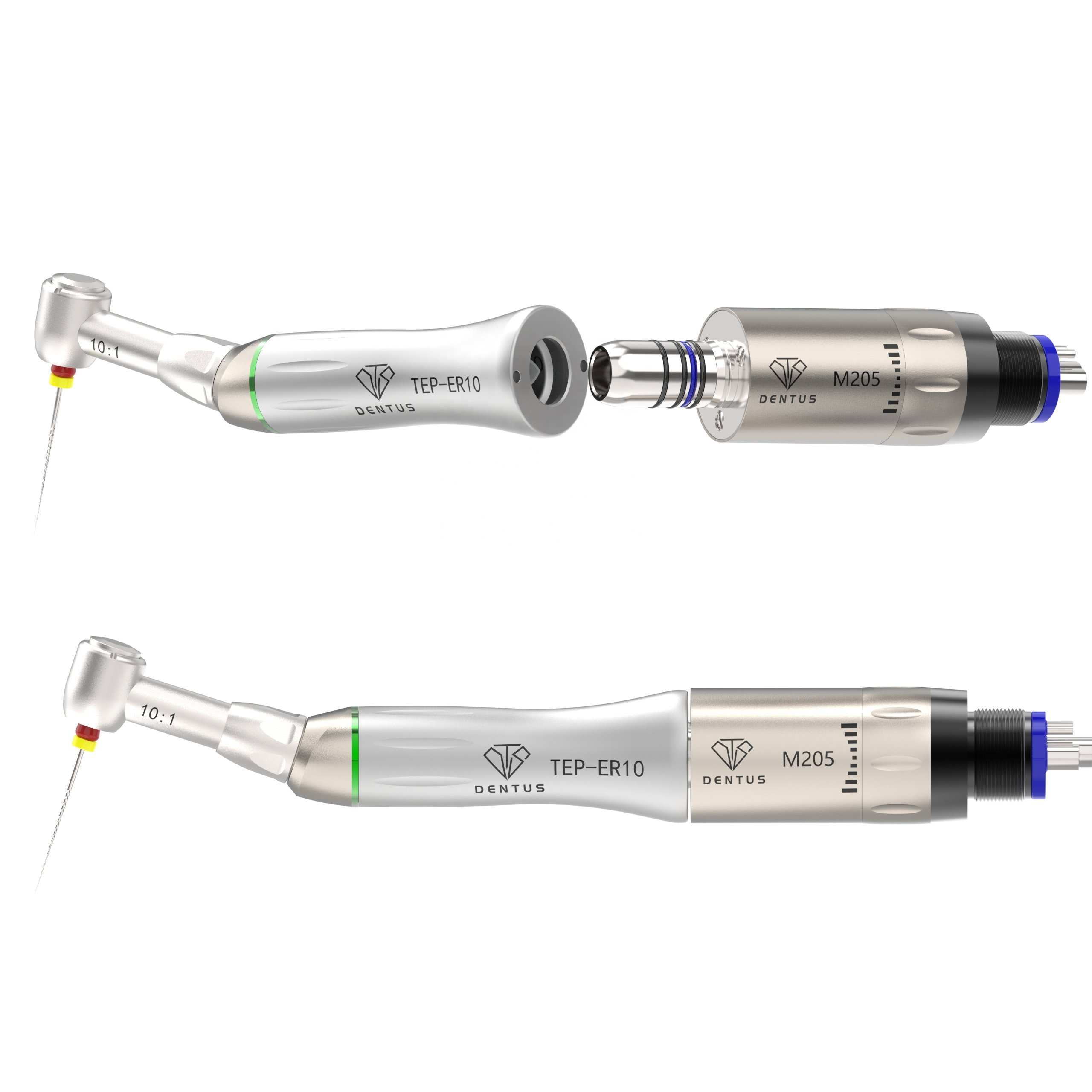 10:1 TEP-ER10 Reduction Endodontic Dental Handpiece hand files & Engine File 60 Twist Contra Angle Low Speed