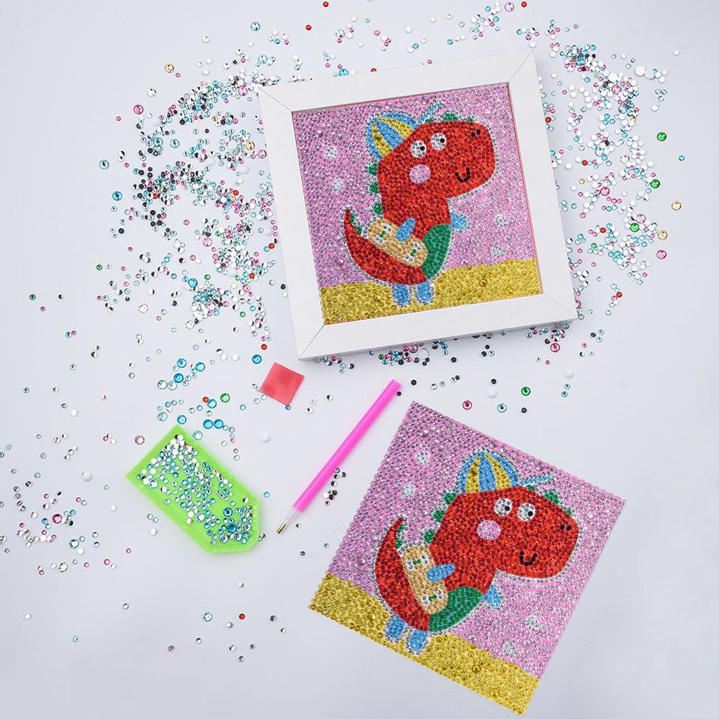 DIY 5D Diamond Painting Kits Kids Cartoon Unicorn Star Animal Diamond Painting Children DIY Painting Frame Home Decor