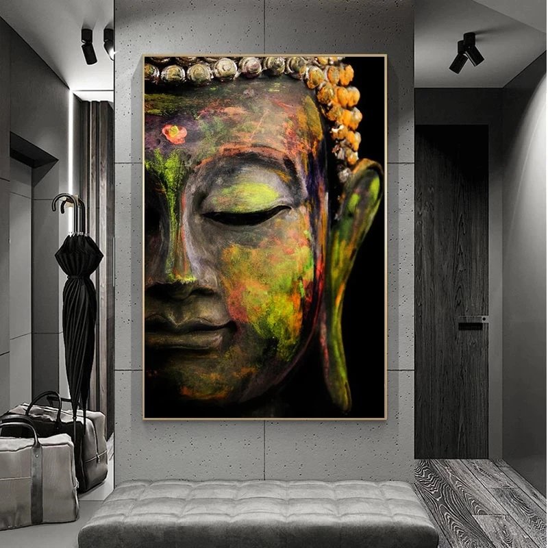 Canvas Pictures Buddhism Posters Decor God Buddha Wall Art Canvas Prints Buddha Paintings On The Wall