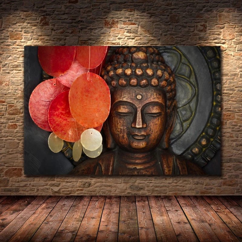 Canvas Pictures Buddhism Posters Decor God Buddha Wall Art Canvas Prints Buddha Paintings On The Wall