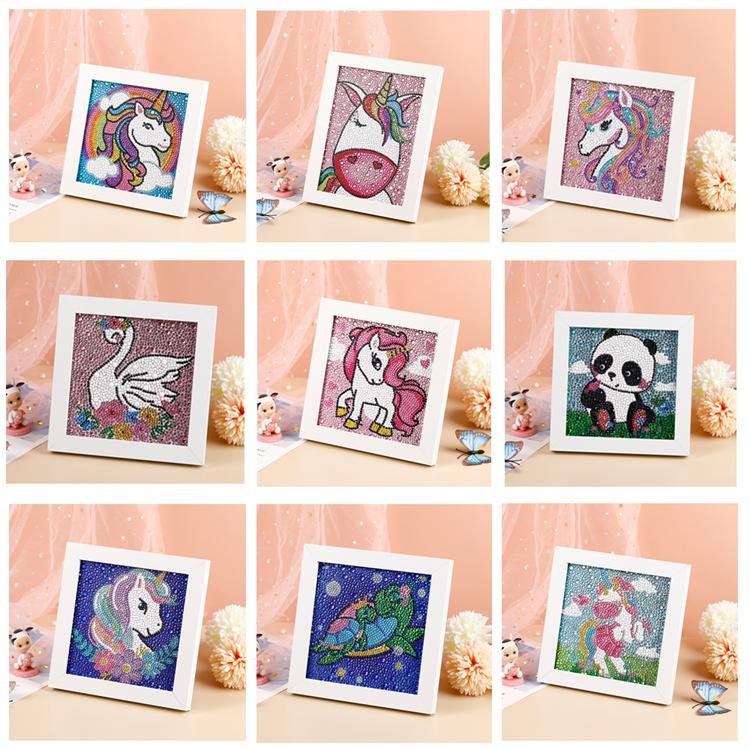 DIY 5d diy wall canvas art full drill diamond painting with photo frame