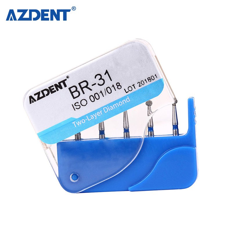 High Quality Dental Two Layer Diamond Coated Burs for High Speed Handpiece