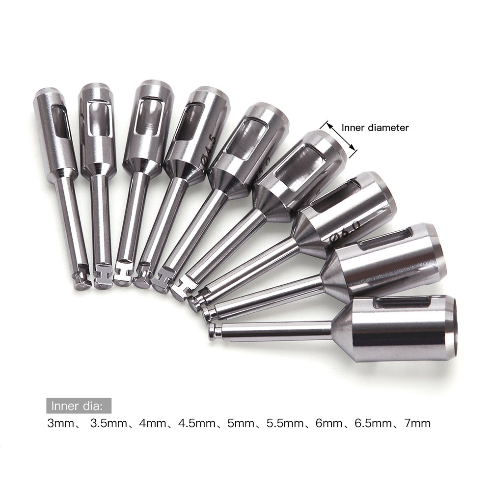 New Dental Implant Tissue Punch Stainless Steel Surgical Instrument Autoclavable Planting Trephine Bur for Low Speed Handpiece