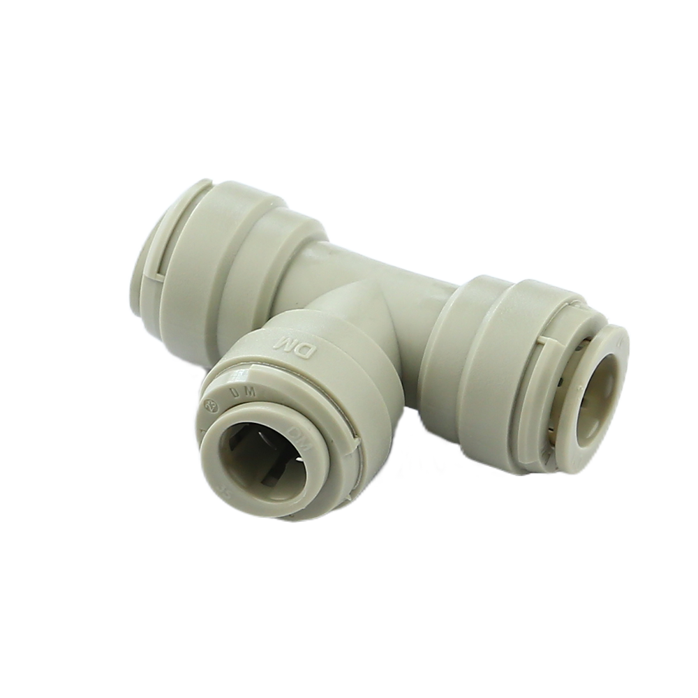 two way divider NSF plastic quick fitting food grade insert connector used at beer dispensing