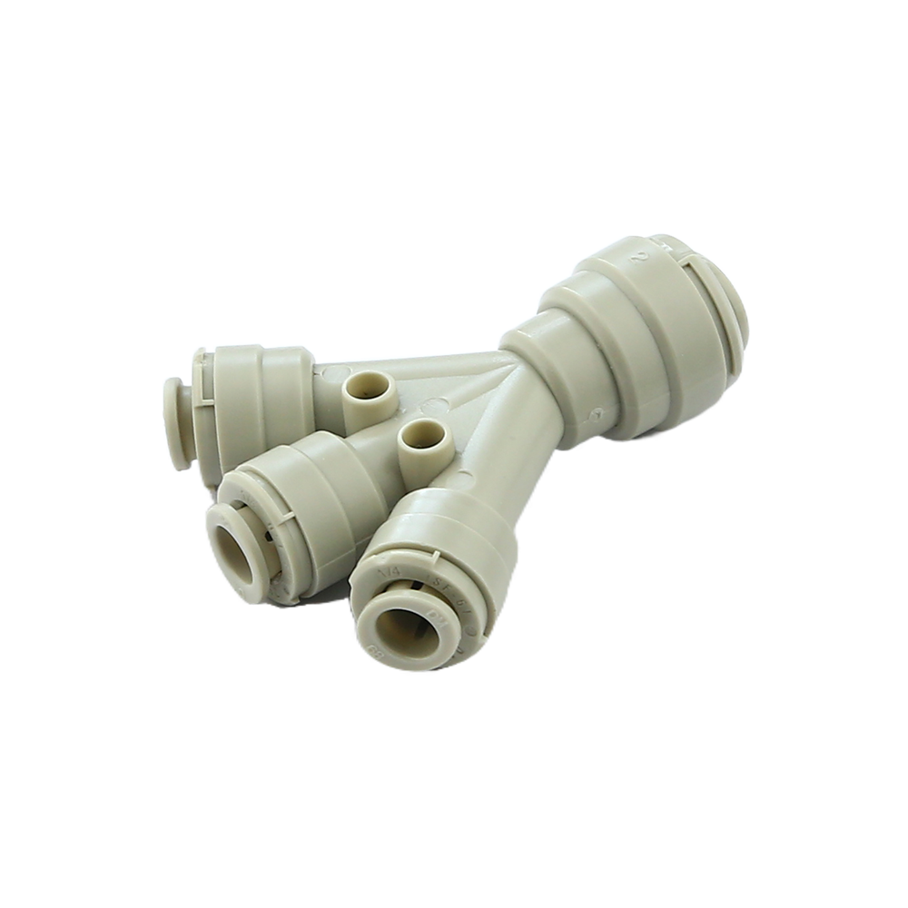 two way divider NSF plastic quick fitting food grade insert connector used at beer dispensing