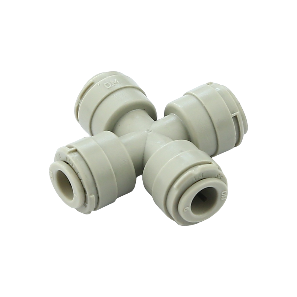 two way divider NSF plastic quick fitting food grade insert connector used at beer dispensing
