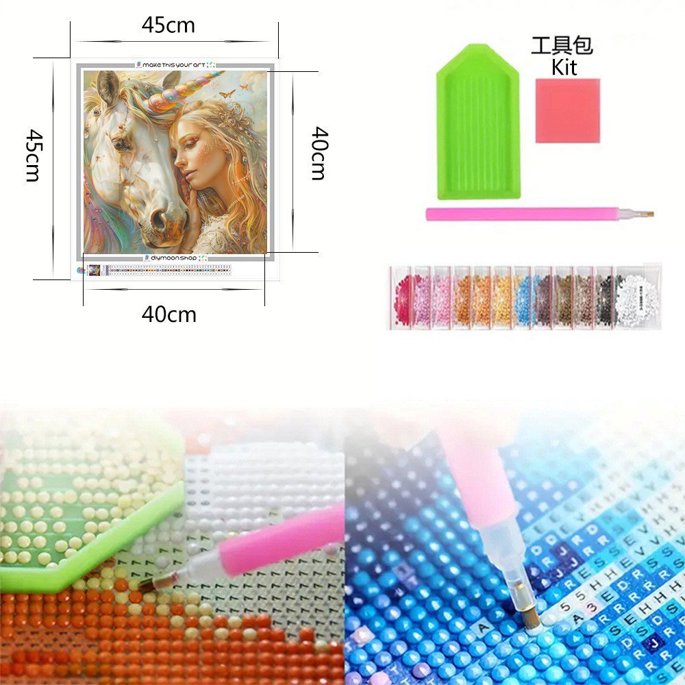 COOLEVE Classic 5D DIY Diamond Art Painting Kit Modern Europe Landscape Flower Animal Portrait Full Drill Printed Kids Home Use