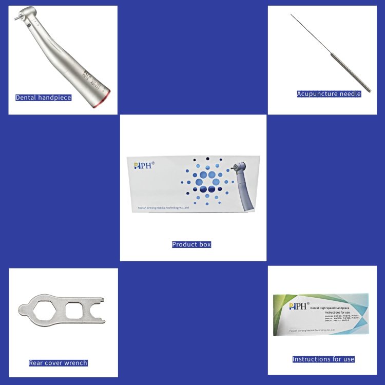High-Speed 1:5 Dental Handpiece LED Fiber Optic Electric Micro Motor Durable Metal Steel Turbine Power Source Material