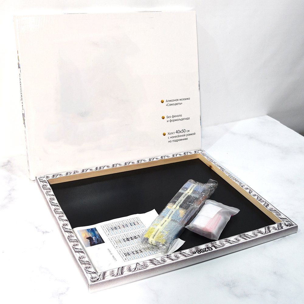 Wholesale Custom Picture Seascape Round Full Drill 5D Diy Acrylic Beads Framed Diamond Painting