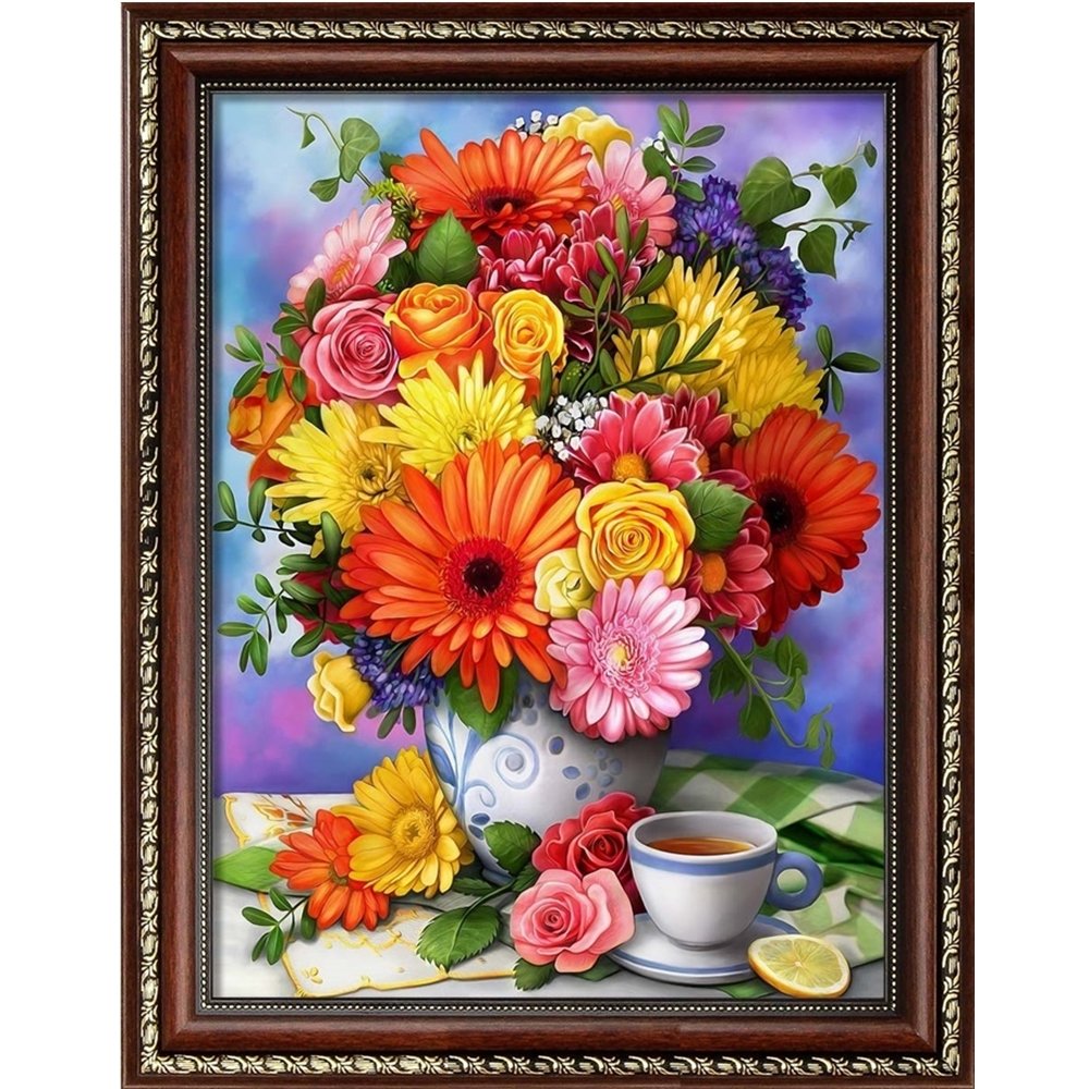 diamond painting kit for adults 5d flowers Custom diamond art painting kit diy crystal diamond painting