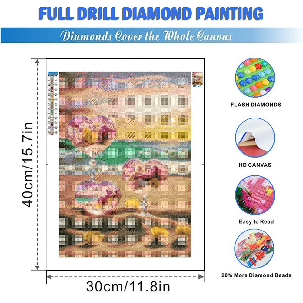 Momoart Rose Diamond Painting Flower Beach Mosaic New Arrival DIY Embroidery Love Stone Picture Rhinestones Home Decoration