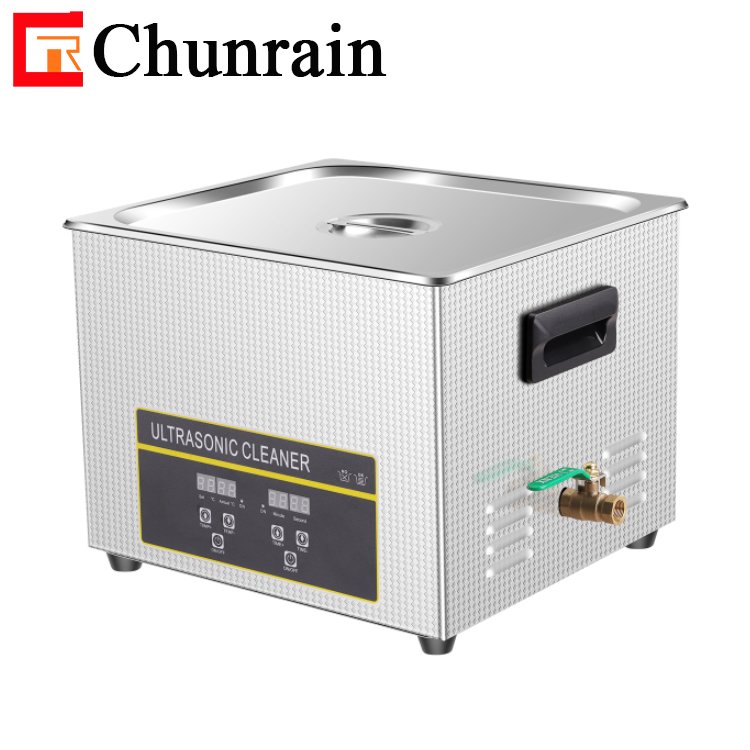 FCC CE ROHS Ultrasonic cleaner with heater for glass laboratory flask dental handpiece CR-060S 15L 40khz 60khz 80khz