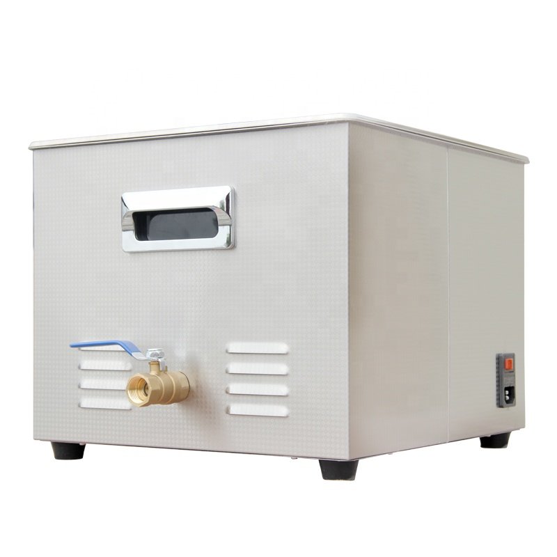 FCC CE ROHS Ultrasonic cleaner with heater for glass laboratory flask dental handpiece CR-060S 15L 40khz 60khz 80khz