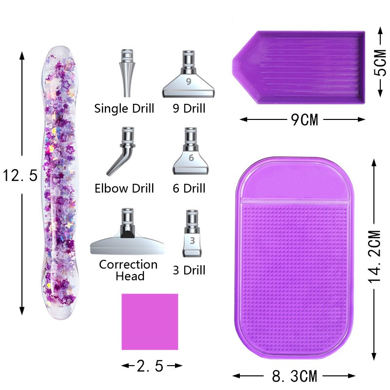New Diamond Painting Drill Pen Kit Diy Luminous Resin Diamond Painting Pen Glowing Tools Diamond Art Flowers Resin Pens
