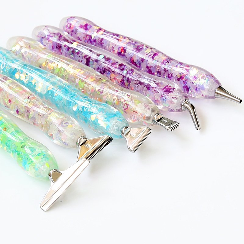 New Diamond Painting Drill Pen Kit Diy Luminous Resin Diamond Painting Pen Glowing Tools Diamond Art Flowers Resin Pens