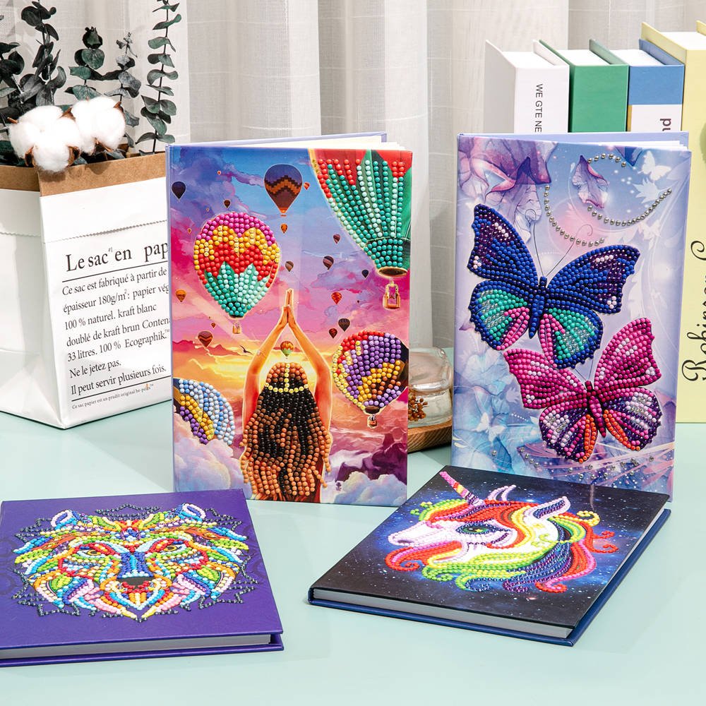 5D DIY Diamond Painting A5 Notebook Diary Book Sketchbook Special Shaped Mandala Diamond Painting Rhinestone Book