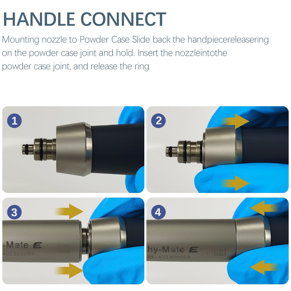 Prophy Mate Dental Air Polisher Airflow Jet Polishing Teeth Whitening for Oral Hygiene Cleaning Dentist Sandblasting Tools