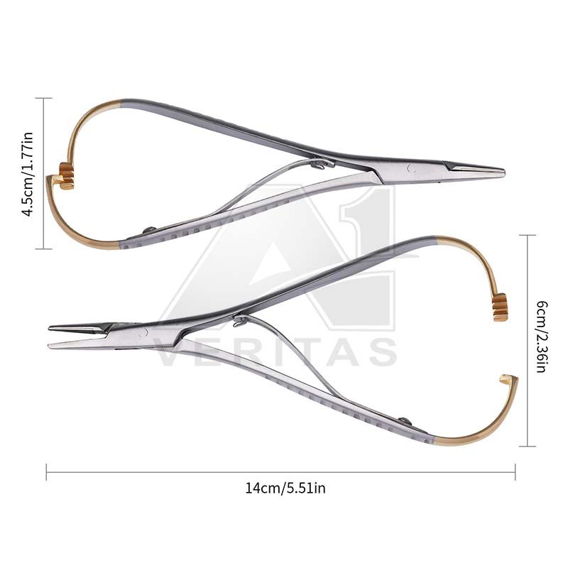 Hot Selling Needle Holders Mathieu A-1 VERITAS Stainless Steel Orthodontic Pliers Forceps Wholesales Dental surgical Instruments