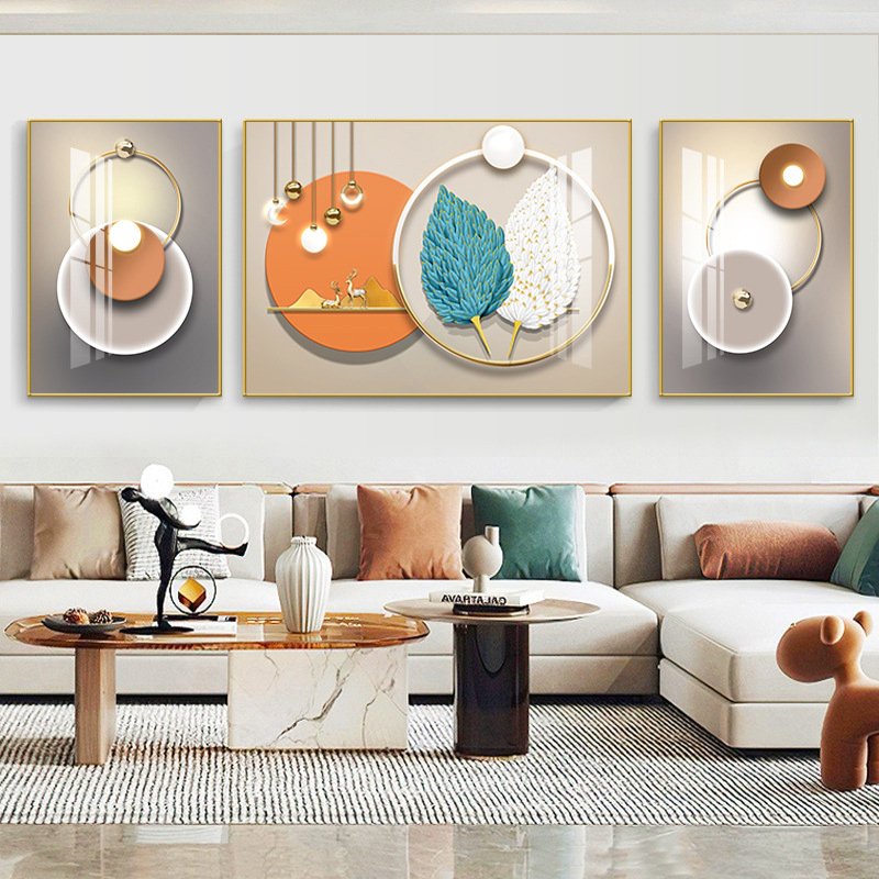 Wholesale Still Life Paintings Diamond Landscape 3D Pictures Modern Arts Crystal Porcelain Painting for Living Room