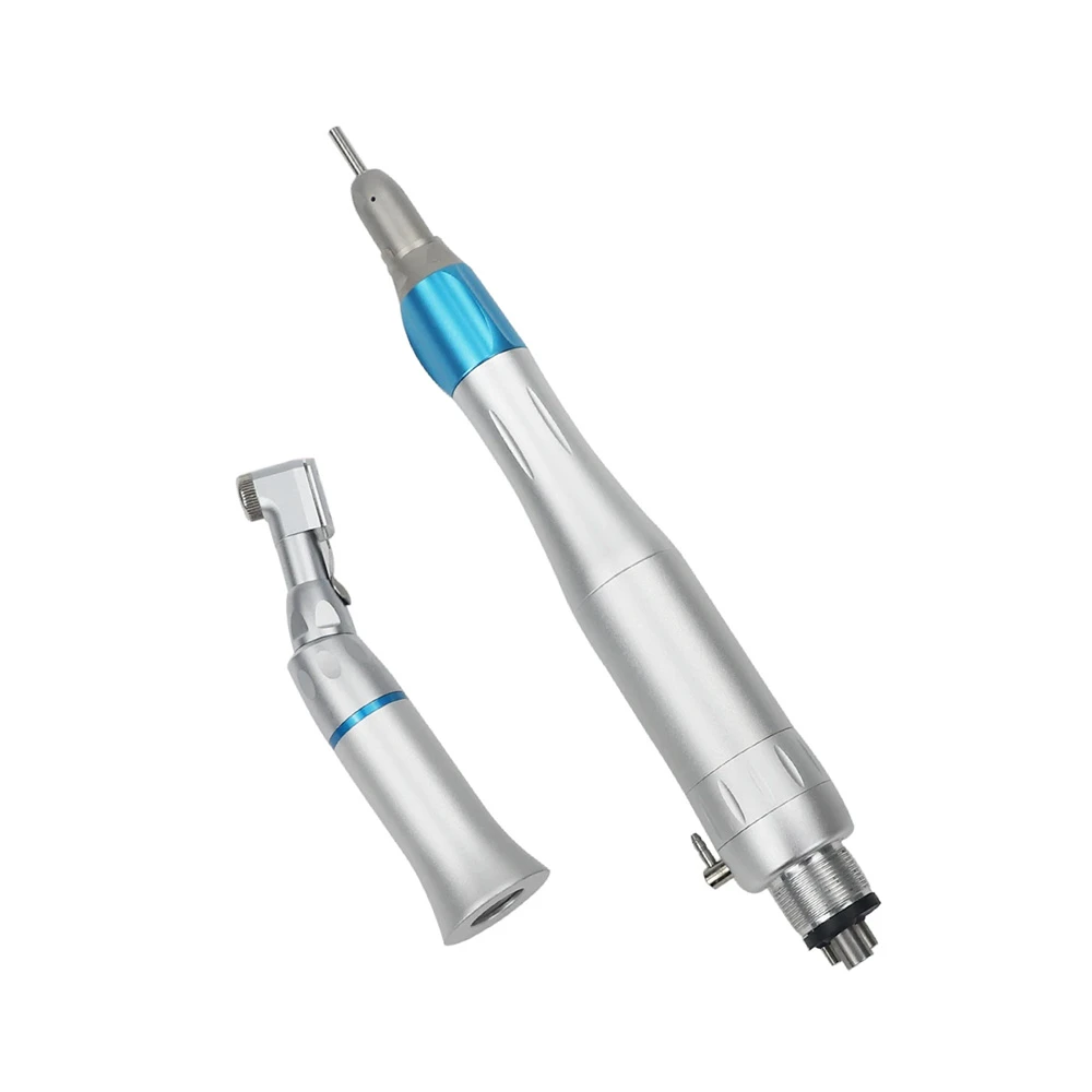 Dental Low Speed Handpiece External Water Spray Contra Angle Straight Handpiece Air Motor 2/4 Holes