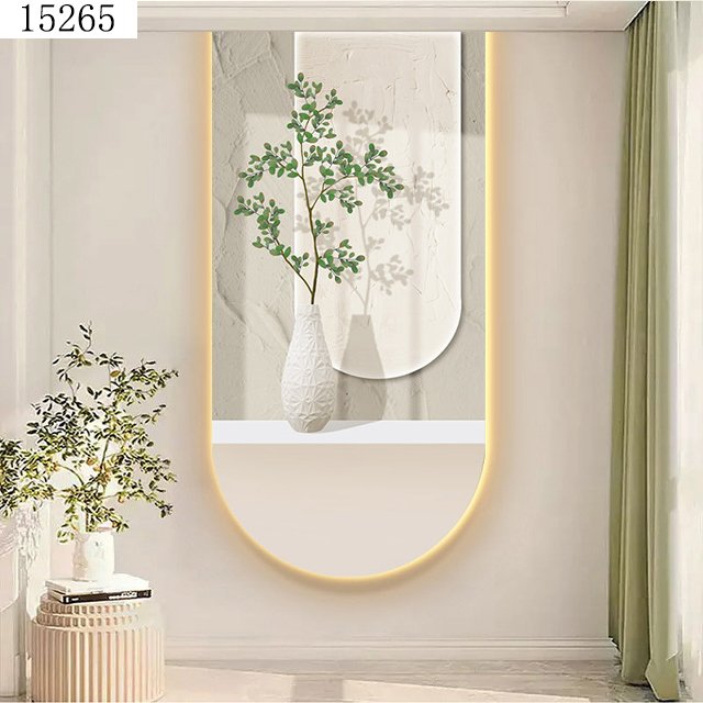 vestibule arch mural with light diamond painting laser engraving crystal porcelain painting wall art home decor