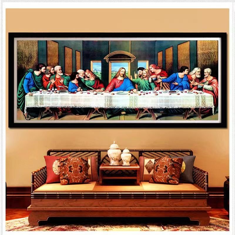 2024 New Diamond Painting Famous Painting Living Room Decoration Last Supper Portrait Diamond Painting