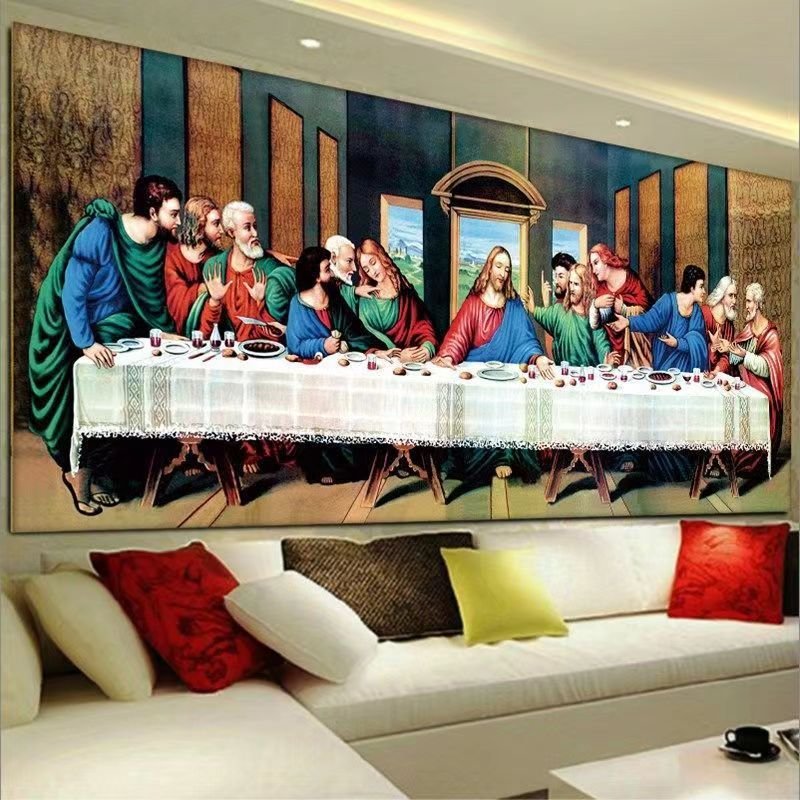 2024 New Diamond Painting Famous Painting Living Room Decoration Last Supper Portrait Diamond Painting