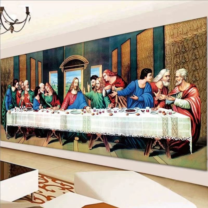 2024 New Diamond Painting Famous Painting Living Room Decoration Last Supper Portrait Diamond Painting