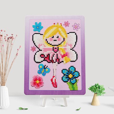 Ouyu DIY Crystal Creative Diamond Painting Lovely Girl Kids Handcraft DIY Diamond Mosaic Embroidery Cartoon Diamond Painting